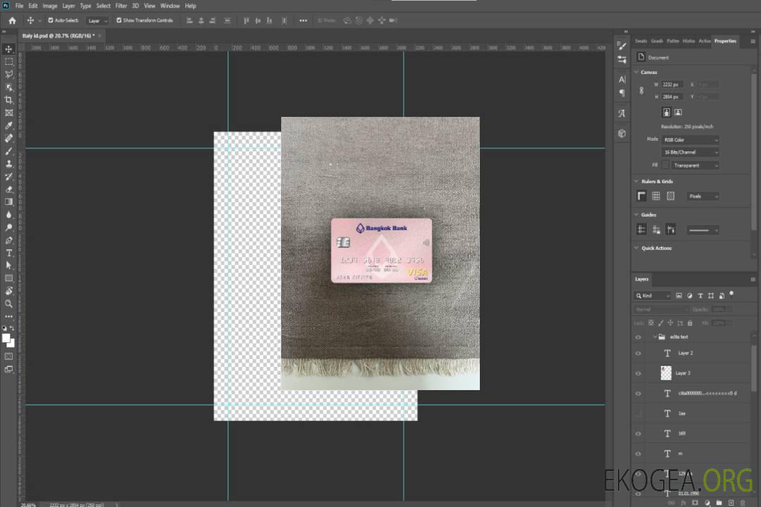 Thaïlande Bangkok banque visa carte classique photolook avant template